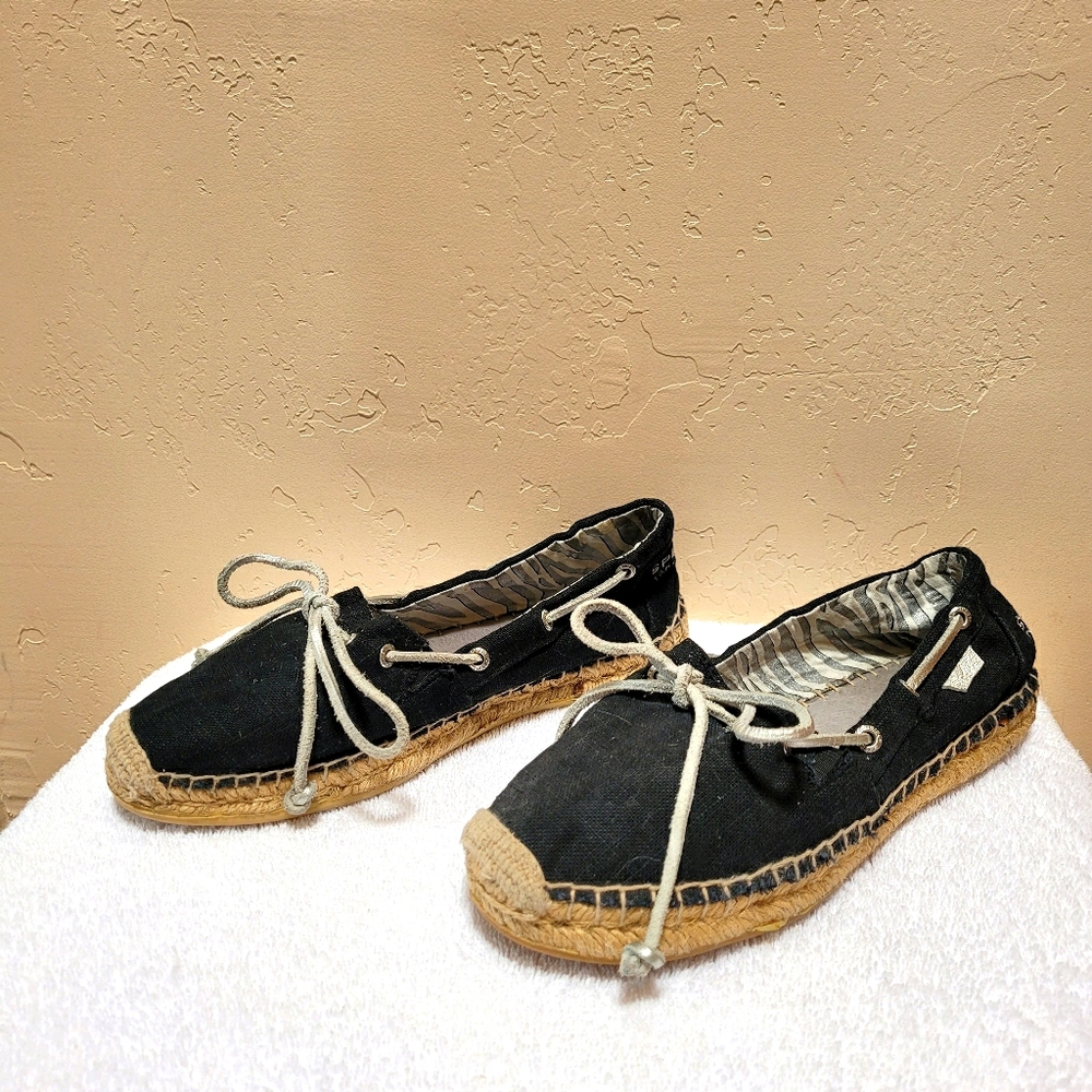 Sperry black boat shoes